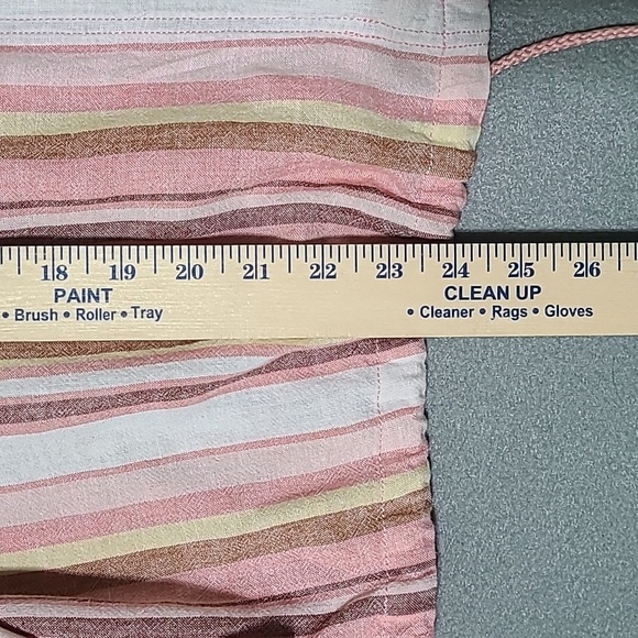 CATO Women's Pink Striped Front Zip Thin Jacket -Size Large - Picture 13 of 15